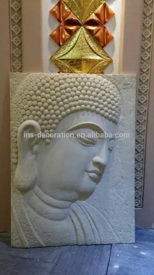 Artificial sandstone buddha head