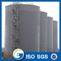 Gegolfde silo met veegborstel