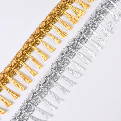 Wholesale Metallic Yarn Gold Lace Trim and Ethnic Webbing Lace: Hot-Sell Customized Options