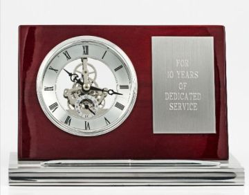 Conda unique Pen holder wooden desk clock K8033