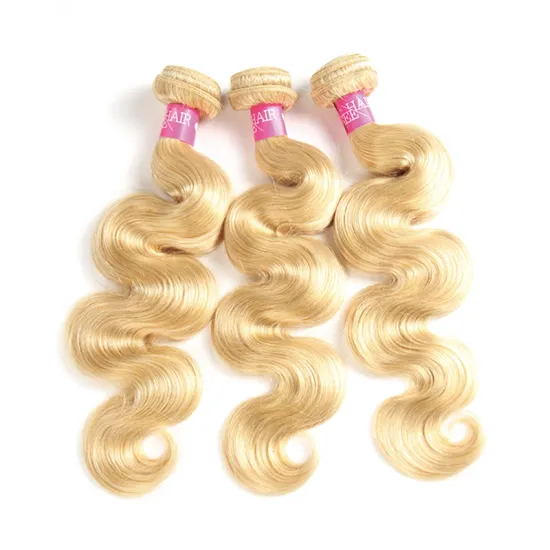 Brazilian Wholesale Raw 613 Blonde Body Wave Human Hair, 613 Virgin Hair Bundles