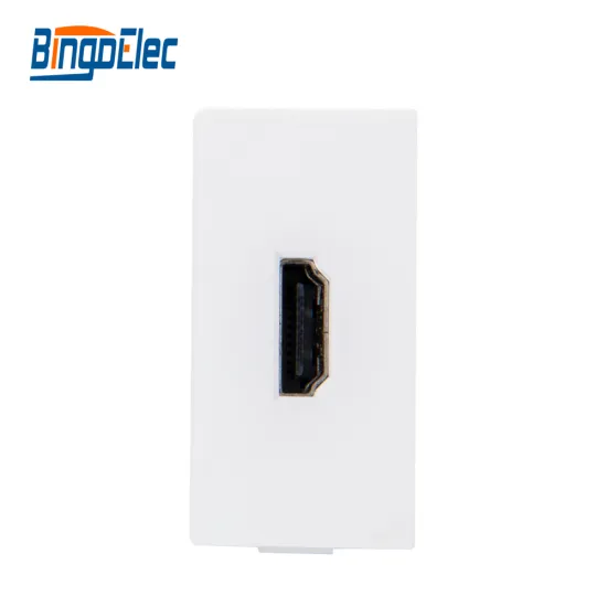 Three color 1/2 HD Video socket part,no frame,EU/UK,CE mark,Hot sale