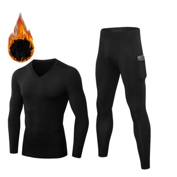 Thermal Underwear For Men Winter Quick Drying Men's Thermo Clothes Long Johns Sets Compression Fleece sweat Underwear