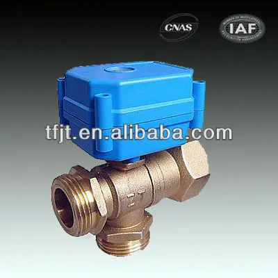 220v 3 way HVAC Motorized ball Valves for automatic control