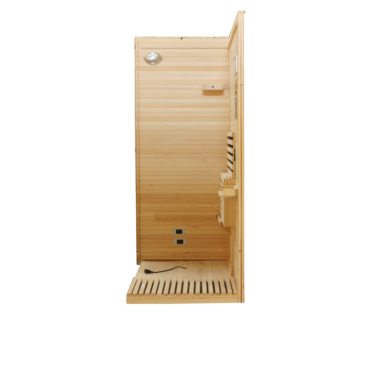 Infrared sauna room assembly