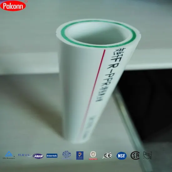 Gran calidad resistiendo altas temperaturas y presiones Tubos/tuberias FR-PPR PP-R con fibra de vidrio para agua DIN8077/8078