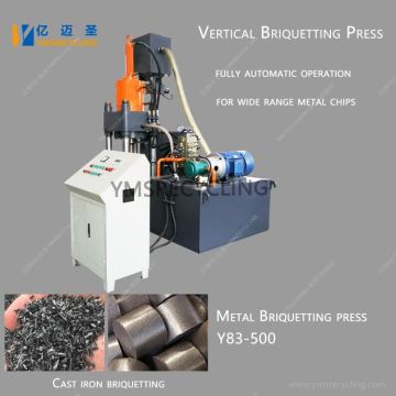 Turnings de hierro fundido hidráulico Metal Briquetting Press