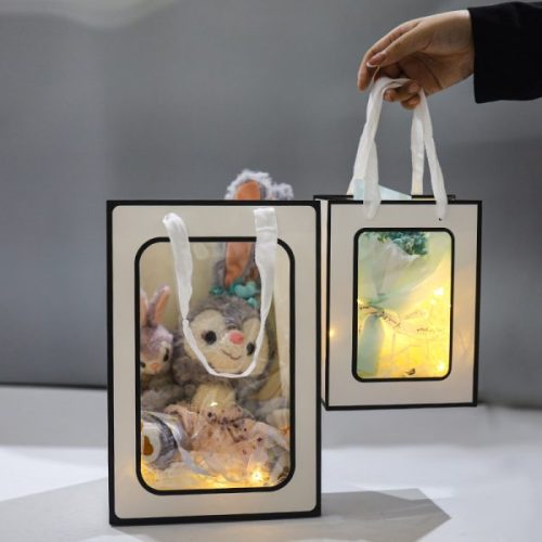 Custom Printing Stand Up Ziplock Clear Window Bag