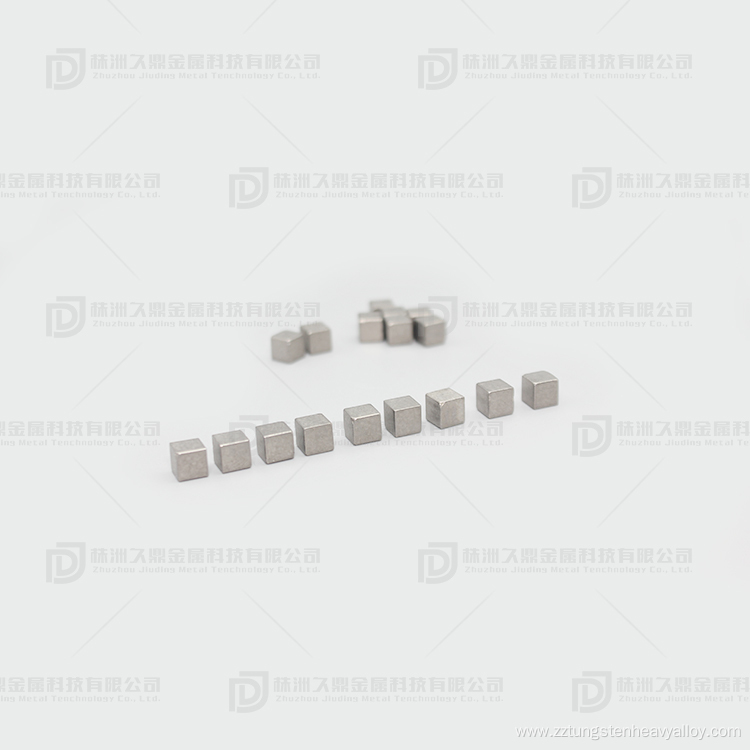 Tungsten alloys cubes of all sizes