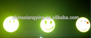 PVC Reflective smiley faces safety reflective sticker,reflect product custom,Made in china sticker