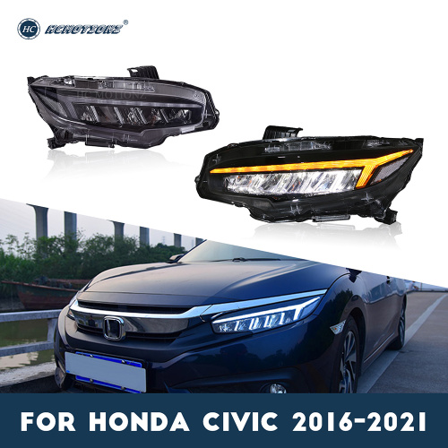 HCMOTIONZ Car Headlights For Honda Civic 2016-2021 10th Gen
