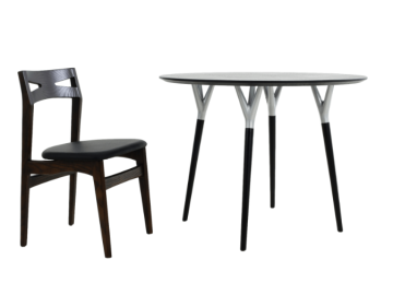 Home Styles round wooden dining table