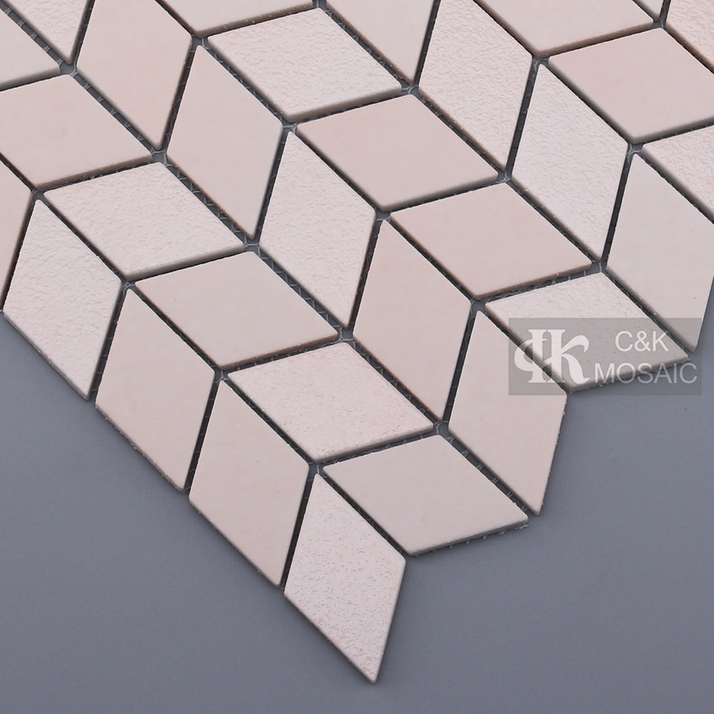 Pink Glass Mosaic Tiles