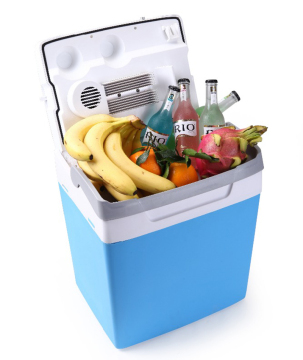 25l AC DC Single Cold Outdoor Blue Cooler Box mit Öko -Funktion Lunch Bento Box