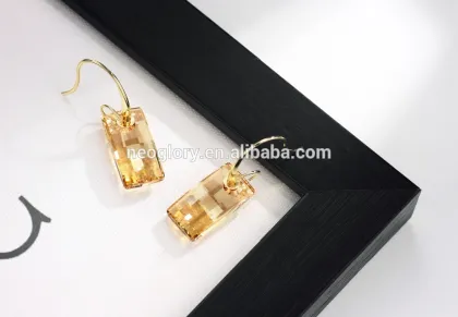 Crystal Charm Earrings Made With Swarovski Elements Imitation Jewelry