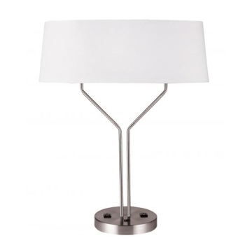Fairfield Inn Marriott King Double Queen Guestroom Table Lamp with Outlet