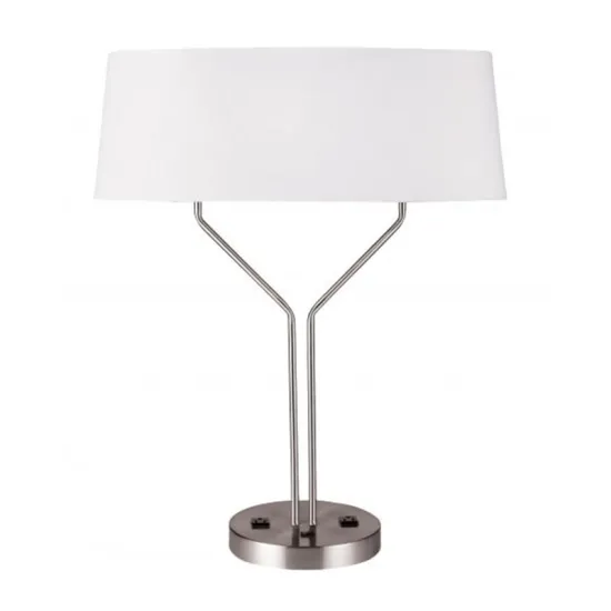 Fairfield Inn Marriott King Double Queen Guestroom Table Lamp with Outlet