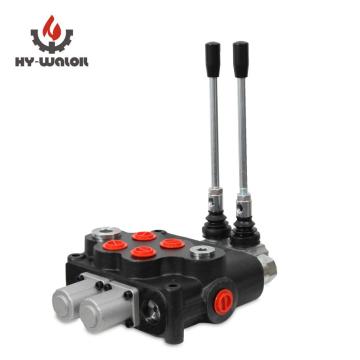 2 Spool P120 Hydraulic Directional Monoblock Control Valve