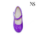 Sapatos elegantes roxos Mary Jane para crianças