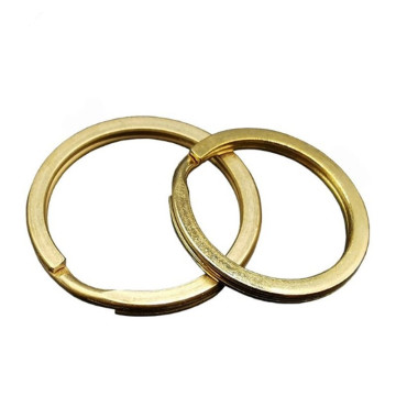 Wholesale Custom Logo Brass Key Rings with Chains