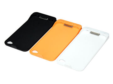 Orange Abs Iphone 4 Extender Battery Case For Iphone 4s With Free Screen Protective Film