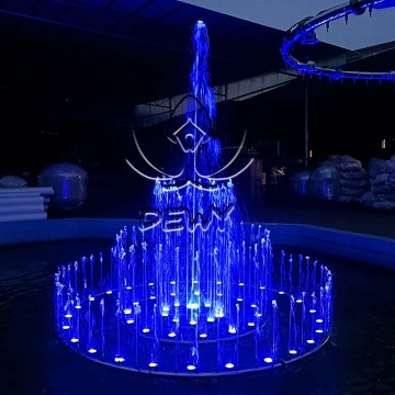 Luzes LED para fontes de música ao ar livre