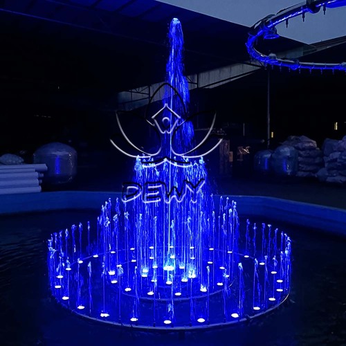 Luzes LED para fontes de música ao ar livre