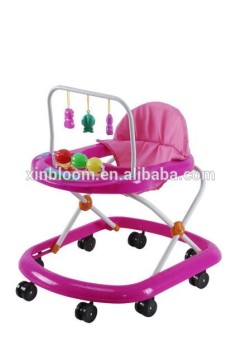 2016 baby walker wtih 6wheels and 3 point safety belt suitable for the promotion .
