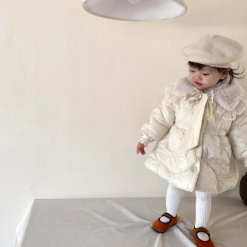 Płaszcz dziewczyny Long Coat Children Winter Kurtka