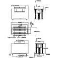 1,5-2.5 Einzelschlitz männlicher H6.0-Board-to-Board-Stecker