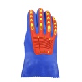 Niebieskie rękawice odporne na uderzenia TPR