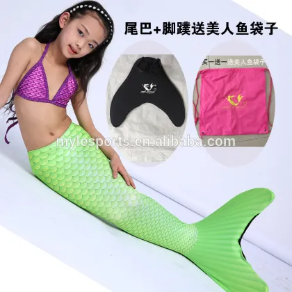 1 piece swimwear children swimwear Mermaid Tail Swimming