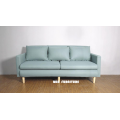 Leisure and Simple Living Room Sofa Light Blue Color 3 Seater Fabric sofa Manufactory