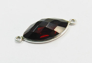 925 Sterling Silver Garnet Hydro Connector