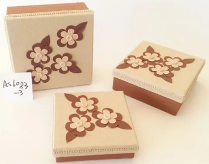 Fashion craft hand made cosmetic box sets packing