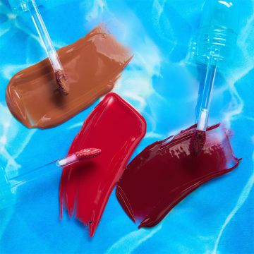 Cute Vegan Customized Clear Shiny High-Quality Lip Gloss Wand