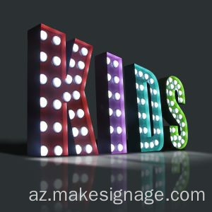 Xüsusi Marquee Məktubu İşıqları