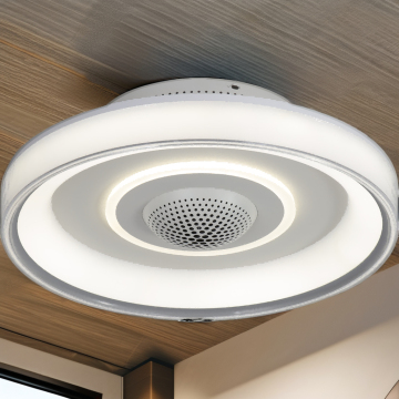 China Factory Smart Bedroom Fan with Remote Control, WiFi, Bluetooth, App Control, and Air Purification