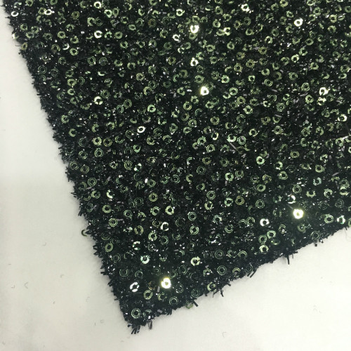 European Fiery 2mm Allover Sequins Embroidery Fabric