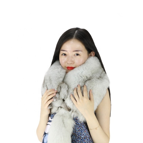 New Luxury Real Fox Fur Scarves Women Winter Real Natural Fox Fur Neck Collar Warm Soft Fashion Genuine Real Fox Fur Scarf