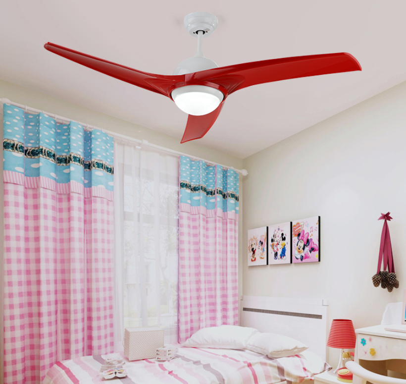 Dining room ceiling fan light with three blades