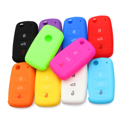 High-quality silicone car key cover for volkswagen skoda