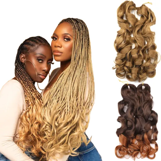 Spiral Curls Synthetic Loose Wave  French Curls Curly Braid Extension African Hair Braids Synthetic Goddess Locs Deep wholesale