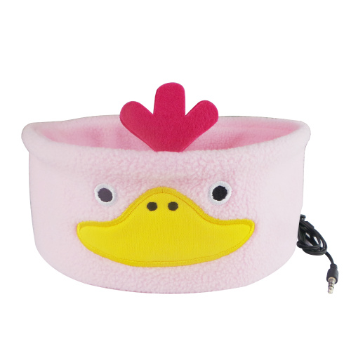 Cartoon Duck Pink Anime Wired Earphone Sleep Hörlurar