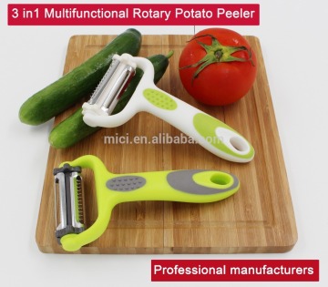 3 in1 Multifunctional 360 Degree Rotary Potato Peeler