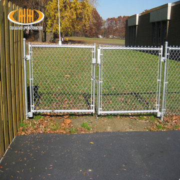 Galvanized 36 inch chain link diamond mesh gate