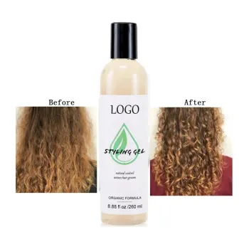 Organic Unisex Curly Hair Gel: Frizz Control & Flexible Hold
