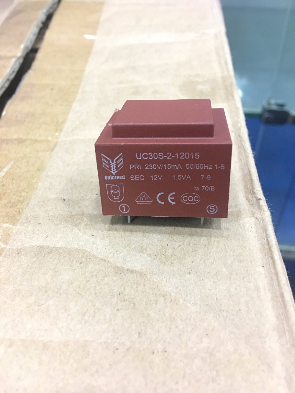 new and original UC30S - 2-12015 cans sealed transformer 230v to 12v 1.5VA