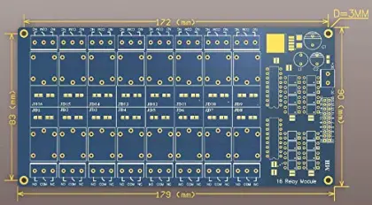 5V Relay with Optocoupler - 16 Channel OEM/ODM Relay Module