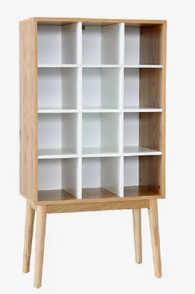 Storage Shelf Bookcase Wooden Open Storage Cabinet